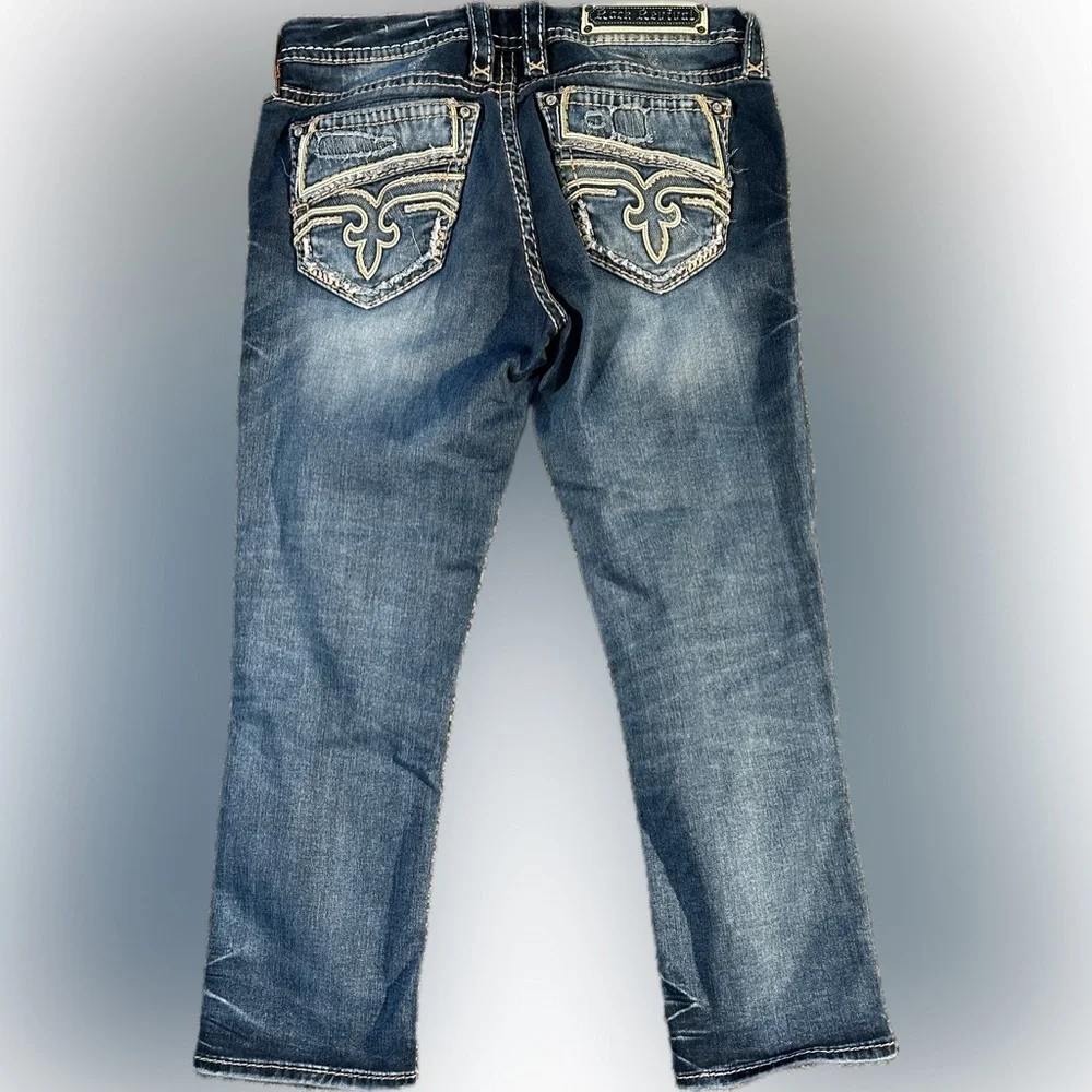 Rock Revival Blue Ankle & Cropped Jeans - Picture 2 of 8
